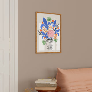 Affiche - Bouquet de fleurs de lys