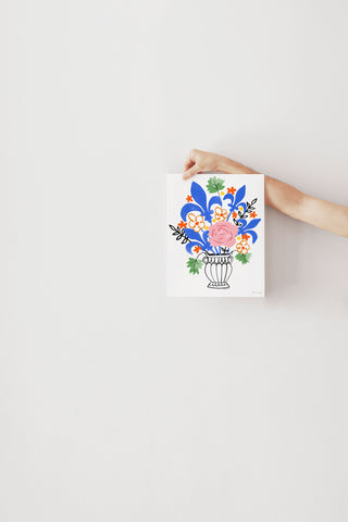 Affiche - Bouquet de fleurs de lys