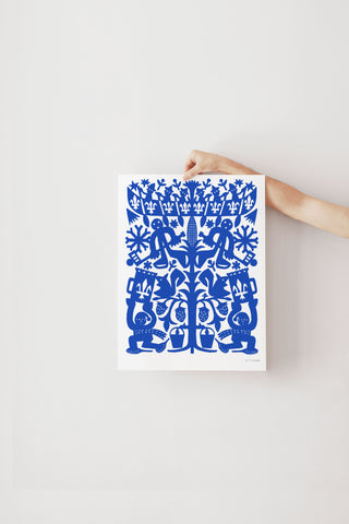 Affiche - Le Québec en papier découpé