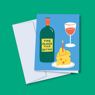 Carte de souhaits - The older the better | Anglais