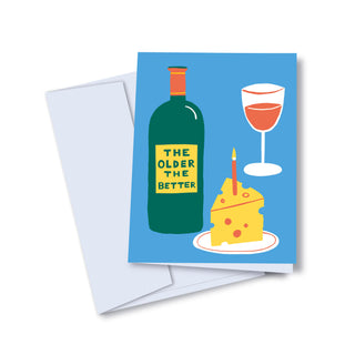 Carte de souhaits - The older the better | Anglais