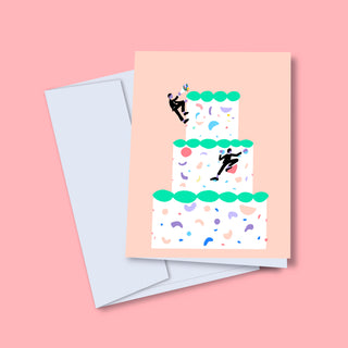 Greeting Card - Wedding and Climbing | Man + Man