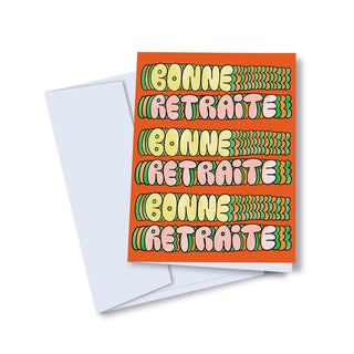Carte de souhaits - Bonne retraite "trippy"