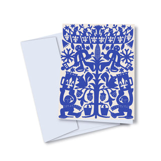 Carte de souhaits - Québec en motifs de papier découpé
