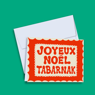 Carte de souhaits - Joyeux Noël Tabarnak