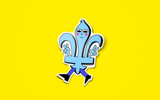Vinyl sticker - Fleur de Lys peace