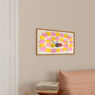 Affiche - Chenille et coccinelle