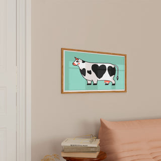 Affiche - Vache coeur