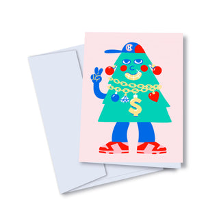Greeting card - Hip hop Christmas tree