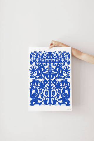 Affiche - Le Québec en papier découpé
