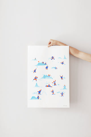 Affiche - Bataille de neige