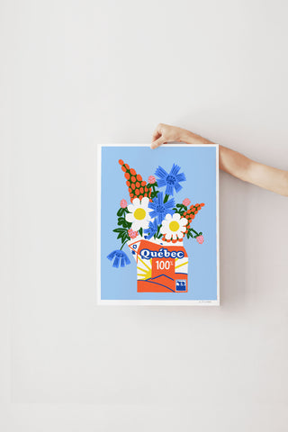 Affiche - Bouquet Berlingot 100% Québec
