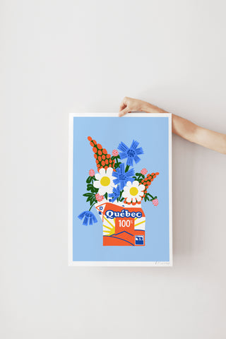 Affiche - Bouquet Berlingot 100% Québec