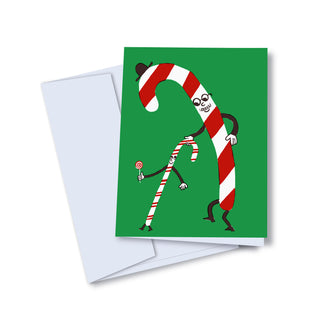 Greeting card - intergenerational candy canes