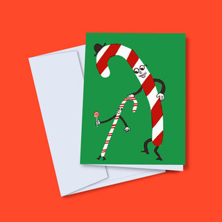 Greeting card - intergenerational candy canes