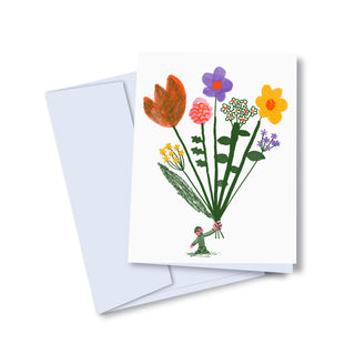 Carte de souhaits - Gros bouquet