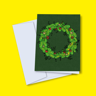 Carte de souhaits - Couronne de pickles