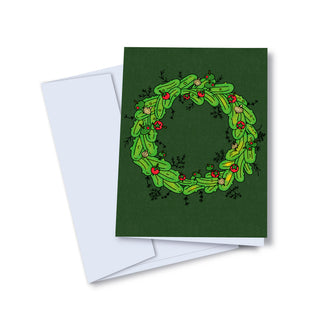 Carte de souhaits - Couronne de pickles