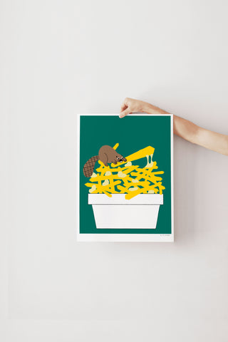 Print - Beaver and poutine