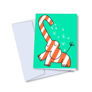 Greeting Card - Christmas Elephant